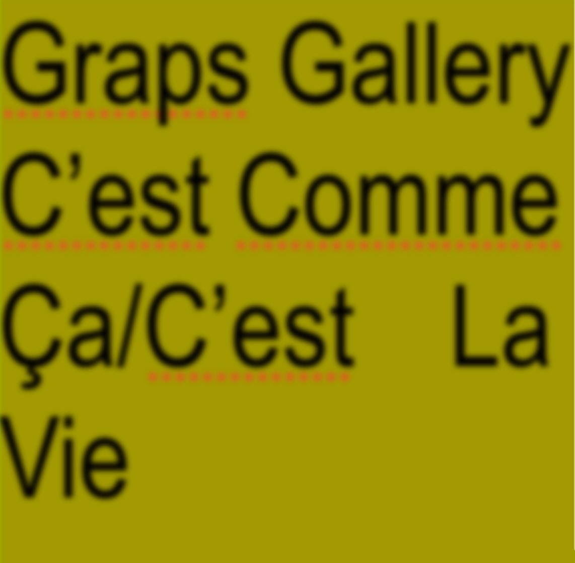 GrapsGalleryPro's tweet photo. OFFICIAL DROP:

Not an April Fools stunt, I swear 🫠

The C’est Comme Ça &amp; C’est La Vie double header can be found here:
https://t.co/F4ffVAIt6q https://t.co/cFu4XjFXjk