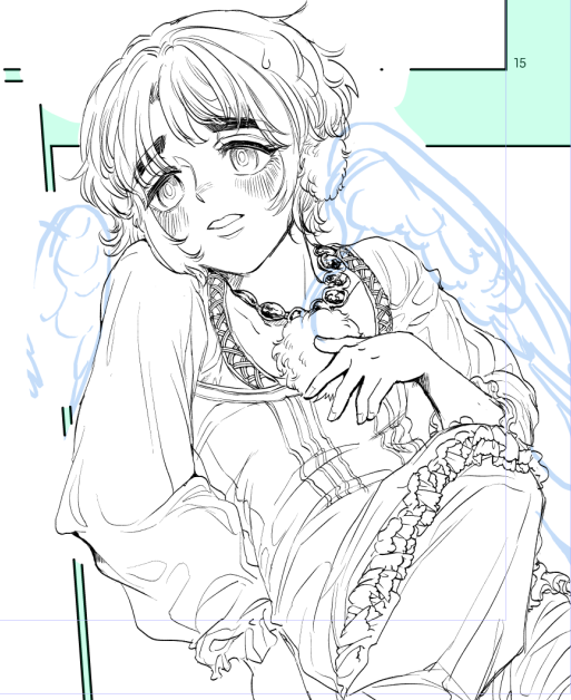コミティアように全描き直ししてるティキさん 