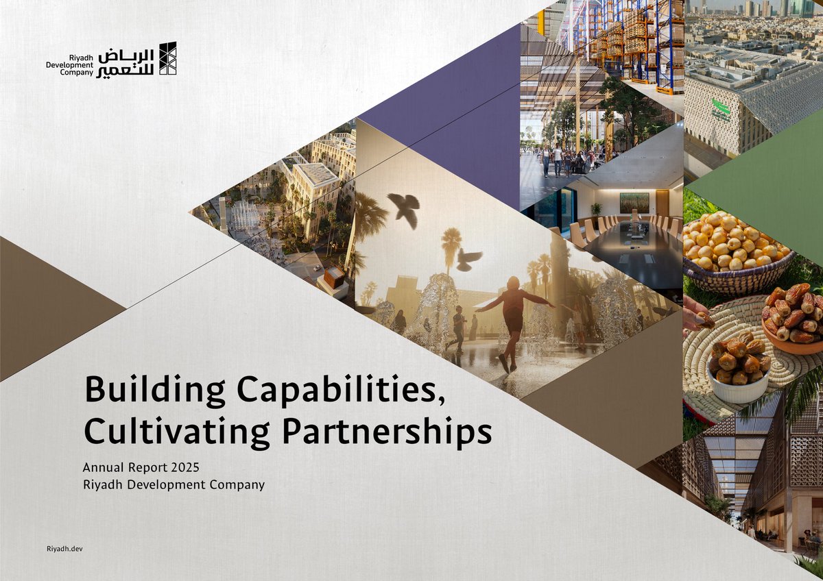 RiyadhDevSA's tweet photo. We are pleased to launch #ARDCO’s 2025 Annual Report: “Building Capabilities, Cultivating Partnerships.” 

The report reflects our unweavering commitment to governance, transparency, and achieving our #Invest_for_Growth strategy goals.

Read the report:
 https://t.co/fm192hxzRk https://t.co/md4u65cegg