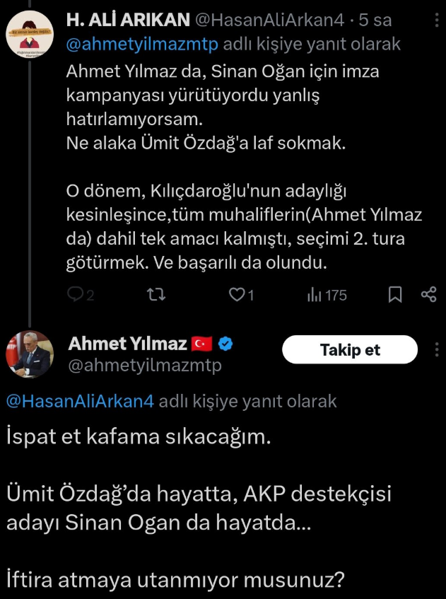 Napıyon la özü sözü bir olmayan <a href="/ahmetyilmazmtp/">Ahmet Yılmaz 🇹🇷</a>  Ne değişti de sinancığın ahretliğin oldu ?