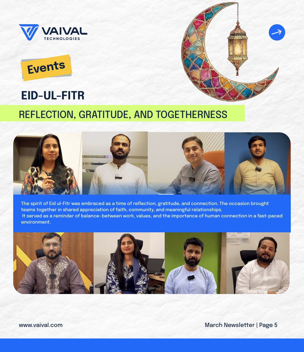 vaivaltechpk's tweet photo. March closes with achievements celebrated, moments shared, and milestones reached, each reflecting our team’s dedication and collective growth.

As we move forward, we carry this momentum with renewed energy, driving innovation, collaboration, and meaningful impact. https://t.co/DjsIJimXLL