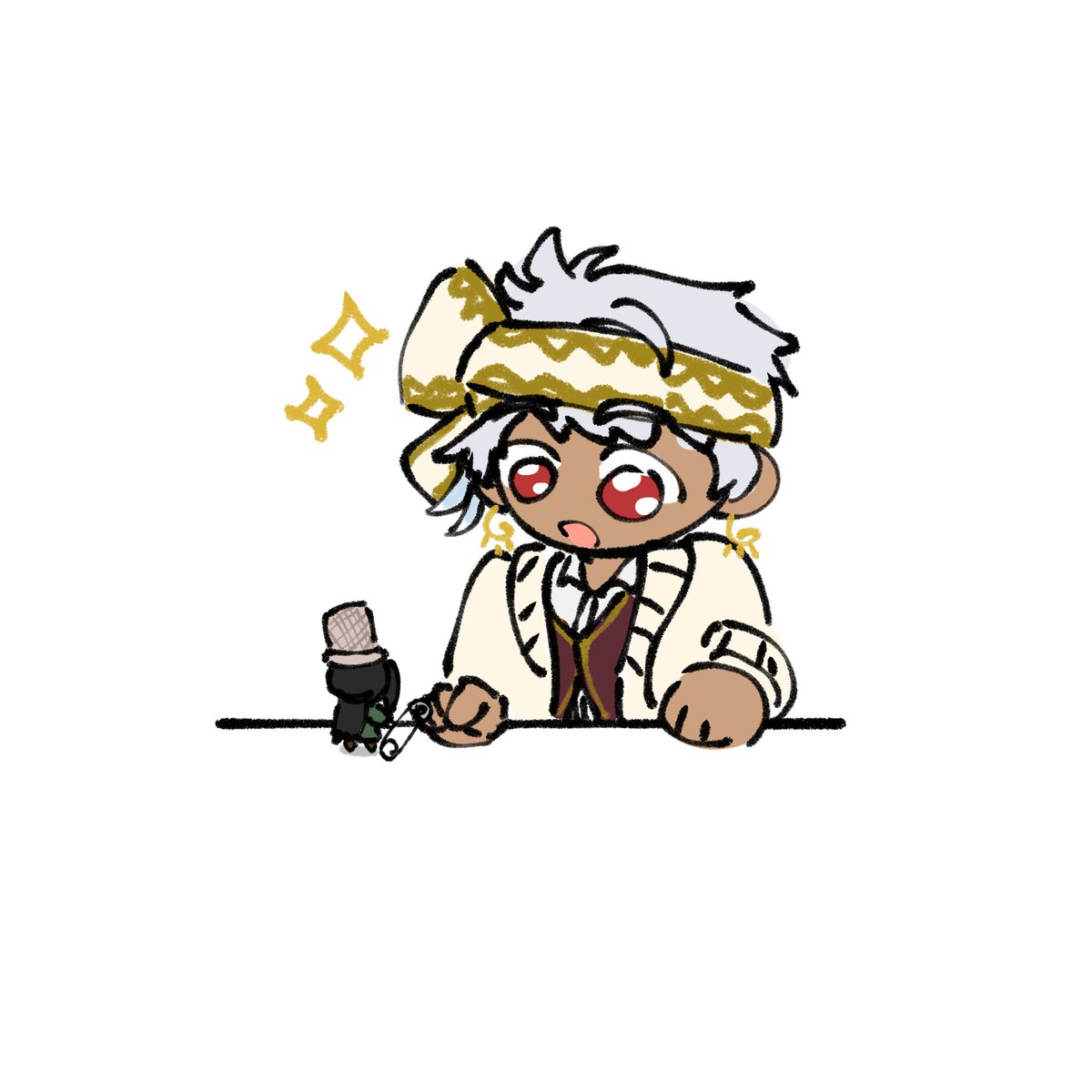 lakeandadeuce's tweet photo. Jamouse is not a mouse but it's ok he's like a matcha ice cream cone
#twst #twistedwonderland #kalim #jamil https://t.co/xjFIyMcjfn