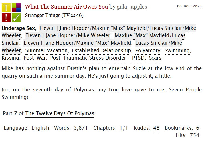 MilevenFics's tweet photo. #MilelumaxFicRec
What The Summer Air Owes You
by gala_apples
https://t.co/LHGdAPu6Ik
#OneShot #PostS4 #Fluff https://t.co/NhYFSfGirK