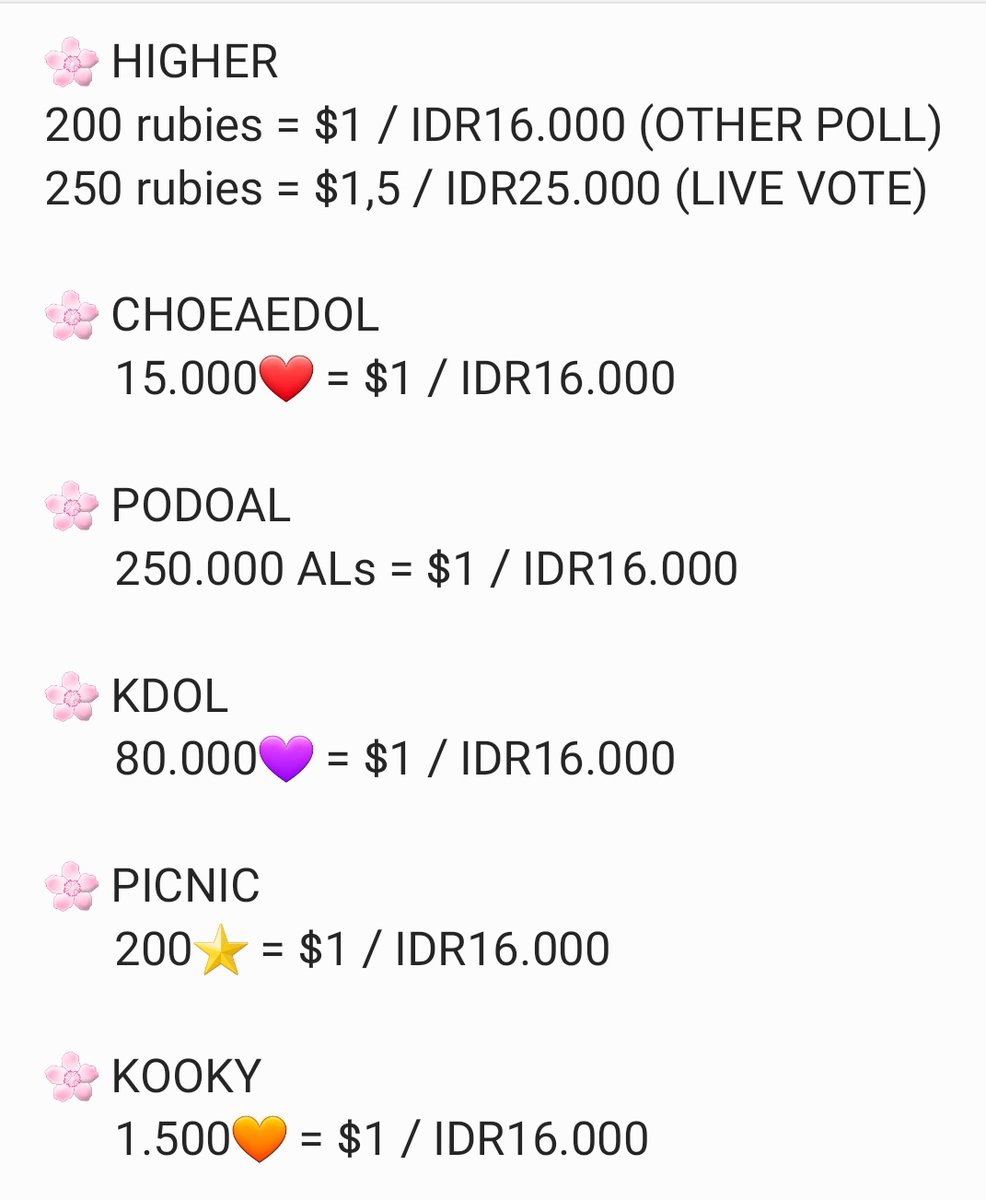 Pocket Vote | Selling KPOP Votes tweet media