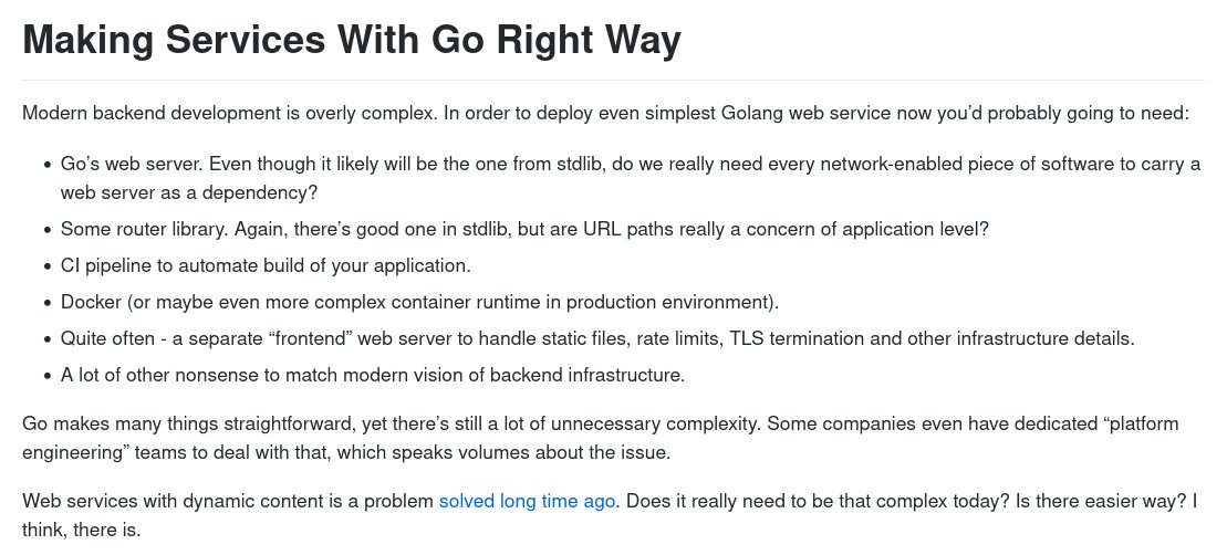 golangch's tweet image. An interesting article about "Making Services With Go Right Way"
#golang

snawoot.github.io/go_web_right_w…