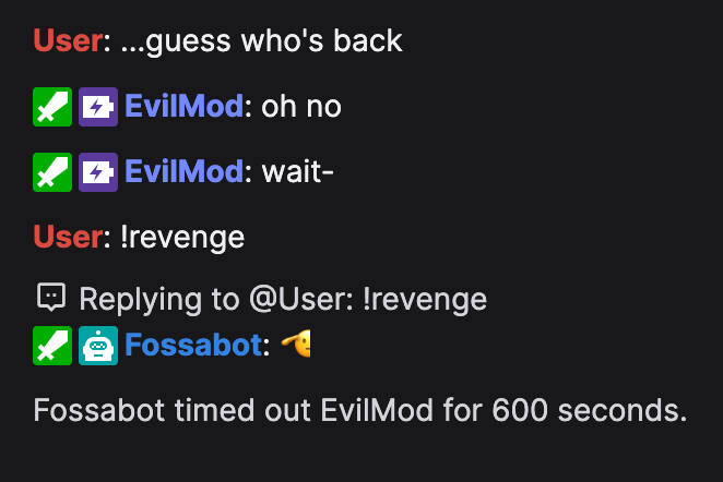 Fossabot tweet media