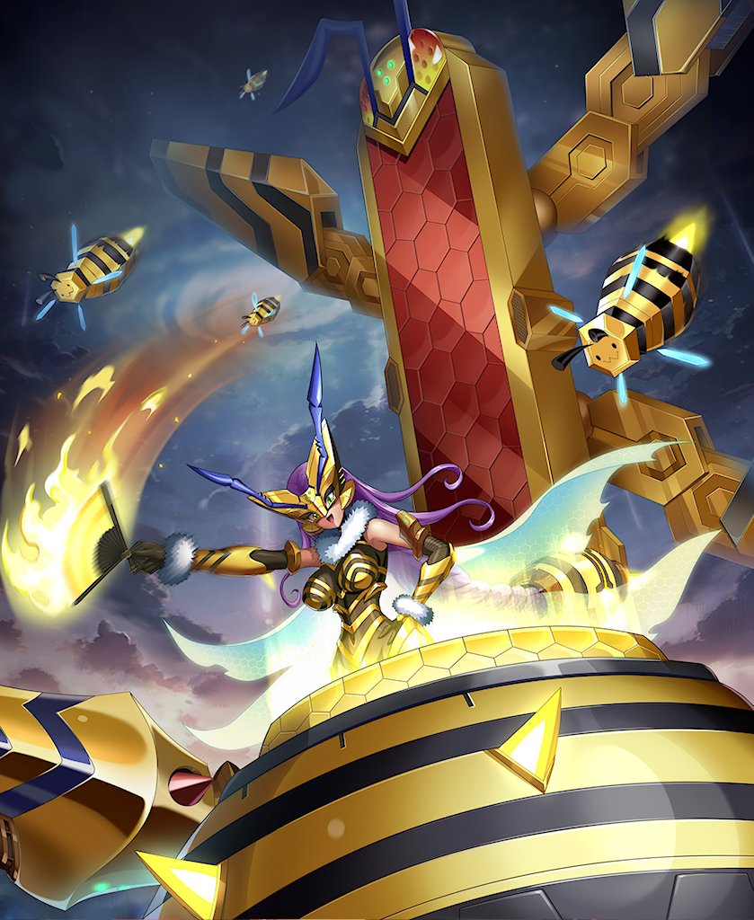 Queenbeemon Line And finally! Queenbeemon is also coming to Digimon New Century!!! #Digimon
