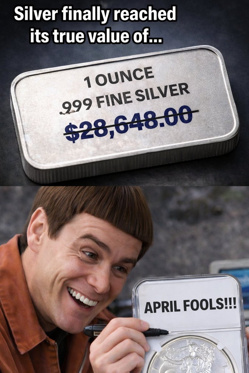 honzacern1's tweet photo. April fools day !!!
#SilverFun https://t.co/tHY1QMe0NF
