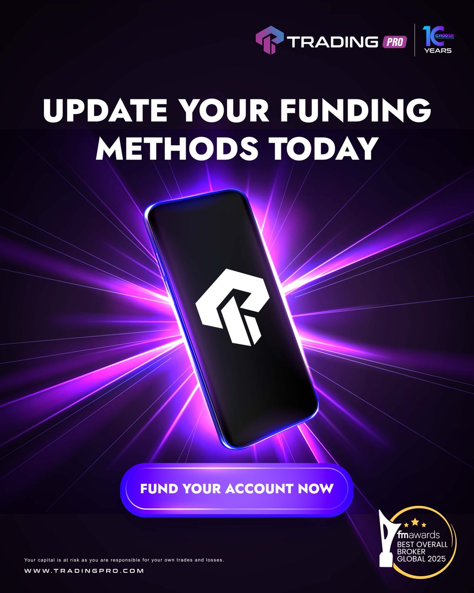2 New Payment Methods Live. ⚡

TradingPRO has integrated Verixa (ID) &amp; Ozow (ZA) to make your funding faster. 📈

🇮🇩 Verixa: Min Deposit: IDR 10,000

🇿🇦 Ozow: Min Deposit: USD 5

Check your dashboard now. ✨

tradingpromarketing.com/SignUpIG

#TradingPRO #FinTech #Trading #GlobalFunding