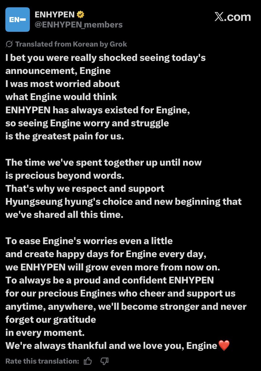 the fact this is the last time enha were able to "mention" heeseung after this all happened breaks my heart because now they treat it as if his name is forbidden :( i keep coming back to this every so often