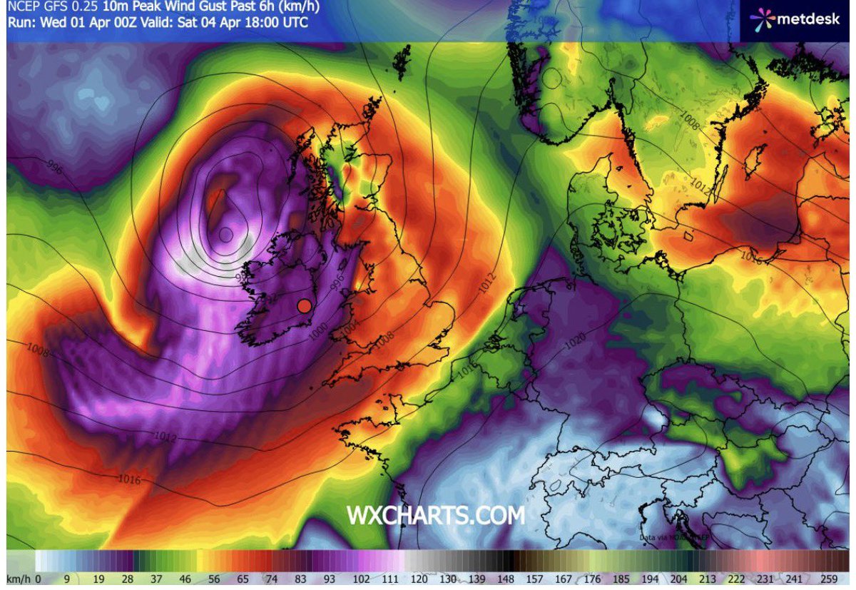 CarlowWeather's tweet image. Risk of storm bringing strong winds Saturday has increased on the models but still a lot of uncertainty on the exact track and intensity. Stay tuned for updates. Rain will move into Northwest this morning, moving Southeast but breaking up followed by cooler air.
