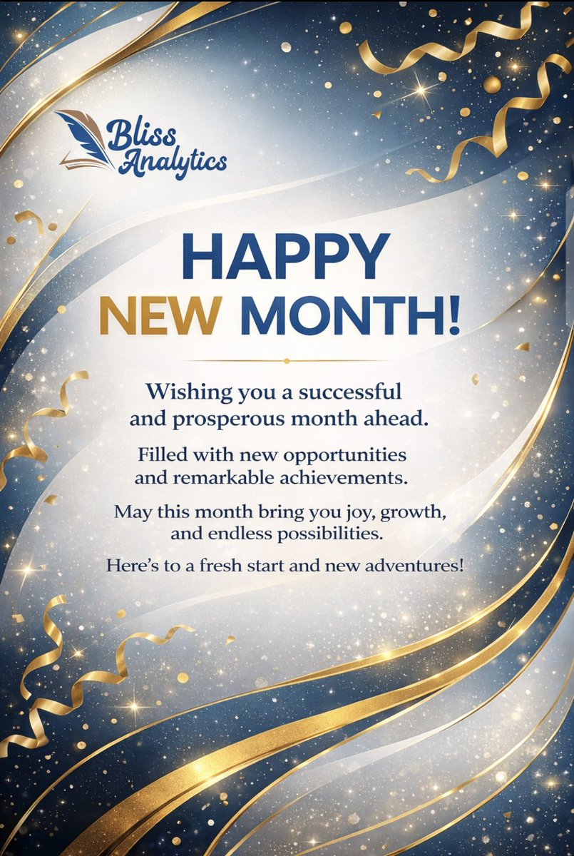Welcome to April, a month full of opportunities 🌟

#HappyNewMonth #AprilEdition #NewMonth #NewOpportunities #GrowthMindset #Success #BlissAnalytics #DataAnalytics #KeepGrowing #StayFocused #NewBeginnings #AchieveMore
