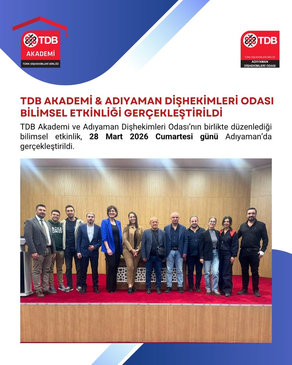 TDB_TDA's tweet image. TDB AKADEMİ &amp;amp; ADIYAMAN DİŞHEKİMLERİ ODASI BİLİMSEL ETKİNLİĞİ GERÇEKLEŞTİRİLDİ

tdb.org.tr/icerik_goster.…

#türk #diş #sağlık #dişhekimi #tdbhaber #tdbd #dişhekimliği #gencdishekimleri #tdböğrencikolu