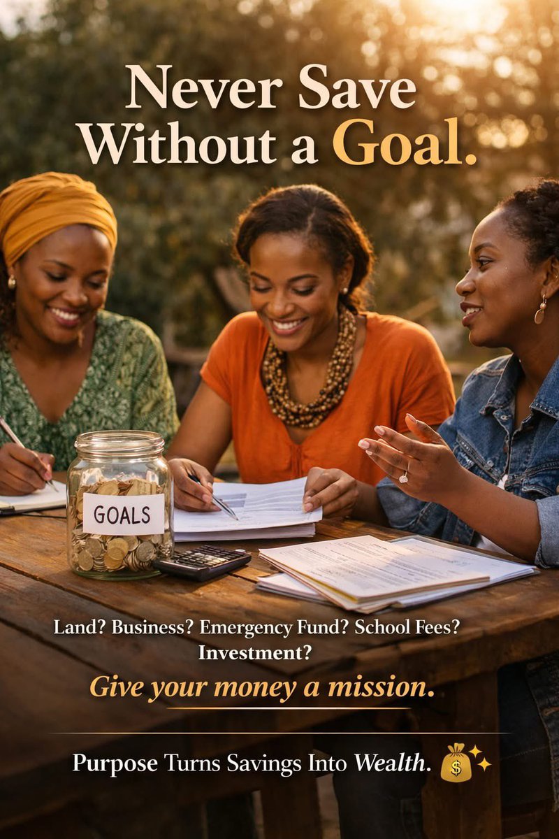 DirectSkills_'s tweet photo. Never save without a goal.

Money without direction disappears.

If you truly want your money to grow and change your life, attach a goal to it.
Before you save, ask: What is it for? Land? Business? Investment? Fees?
Clarity creates discipline.
Intentionality protects your money. https://t.co/DW4v1zEtTG