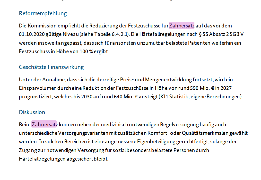 Wurzelspitze's tweet image. Was in der Zahnmedizin auf PatientInnen zukommt:
#warken #finanzkommission #gesundheit