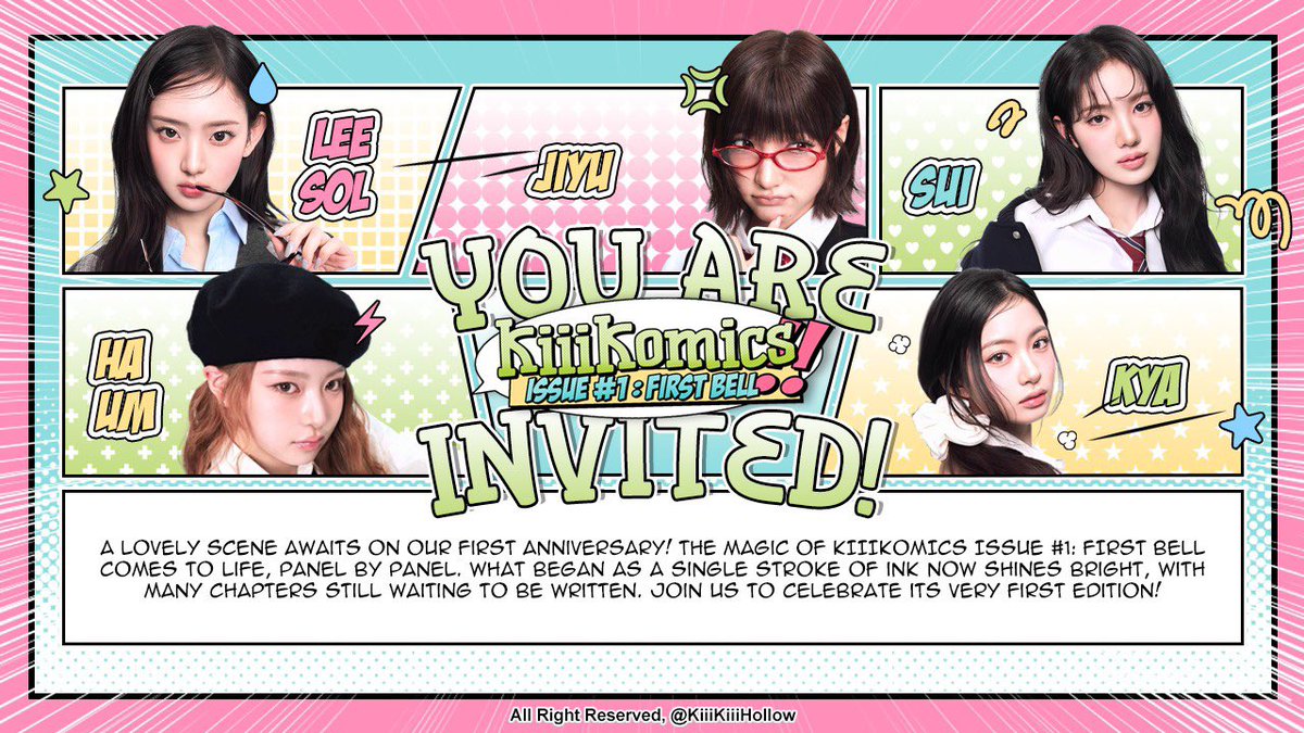 ✎ .. Bell’s ringing, backpacks are already hitting the lockers, and here comes Aneleira, right on cue. I’ll be taking my seat and turning the first page together for 𝗞𝗜𝗜𝗜𝗞𝗢𝗠𝗜𝗖𝗦 𝗜𝗦𝗦𝗨𝗘 #𝟭: 𝗙𝗜𝗥𝗦𝗧 𝗕𝗘𝗟𝗟. Sounds like a chapter worth showing up for! 📚⭐️