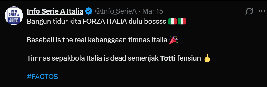 Info Serie A Italia tweet media