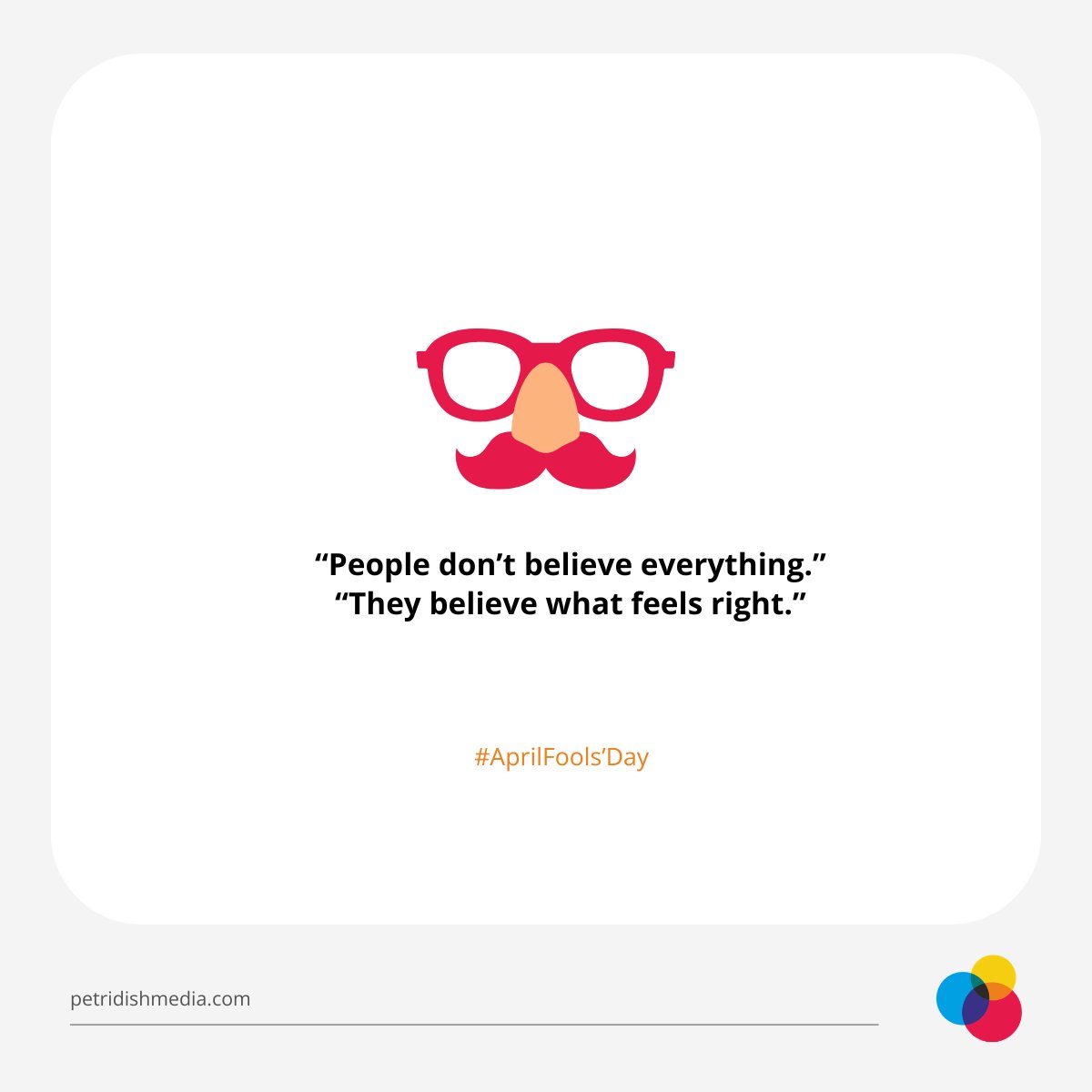 April Fools’ Day is often about deception.
But the real insight is simpler.

People don’t believe everything.
They believe what feels right.

Clarity, consistency, and credible signals are what make something believable.
Not just information.

#AprilFoolsDay #Trust #Clarity