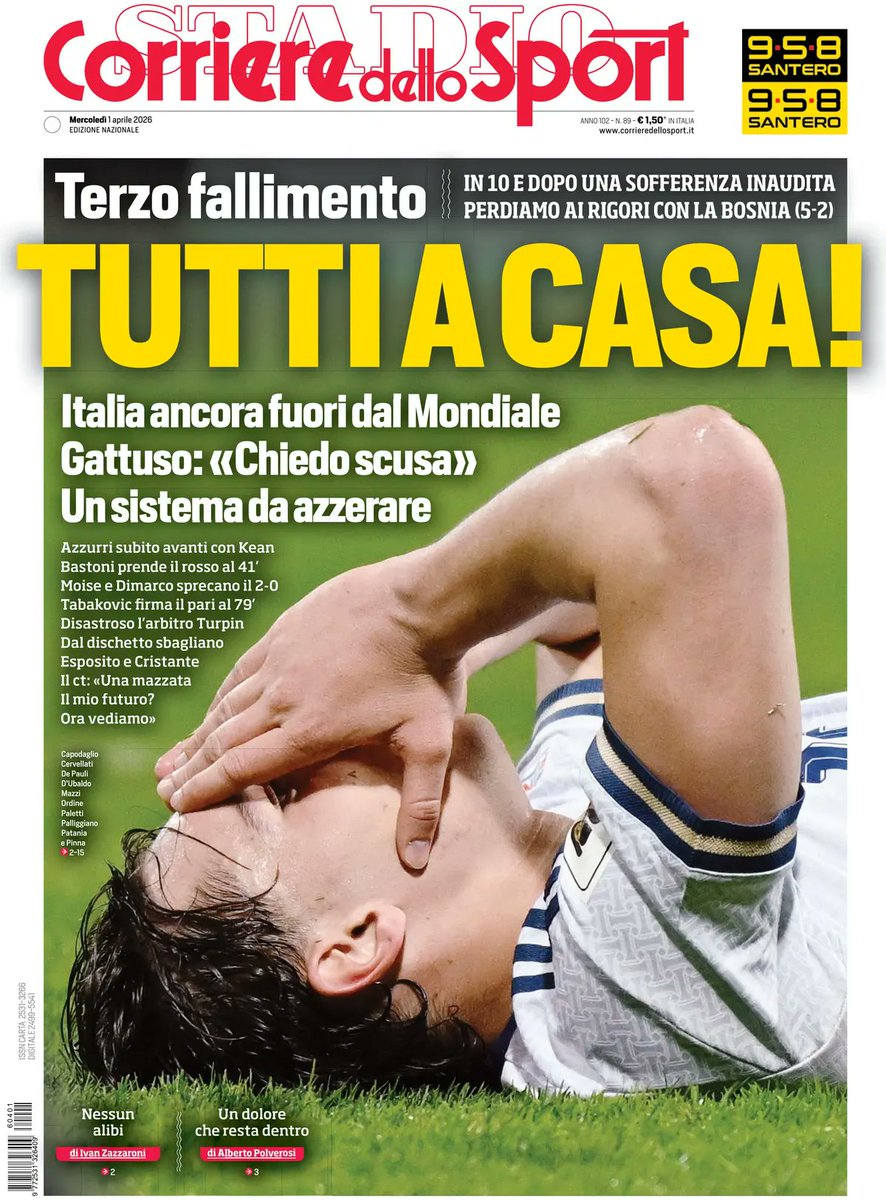 Gazzetta Dello Sport 6 Juin 1963 – Italia B-Austria B 2-0, Pub Esso, Original