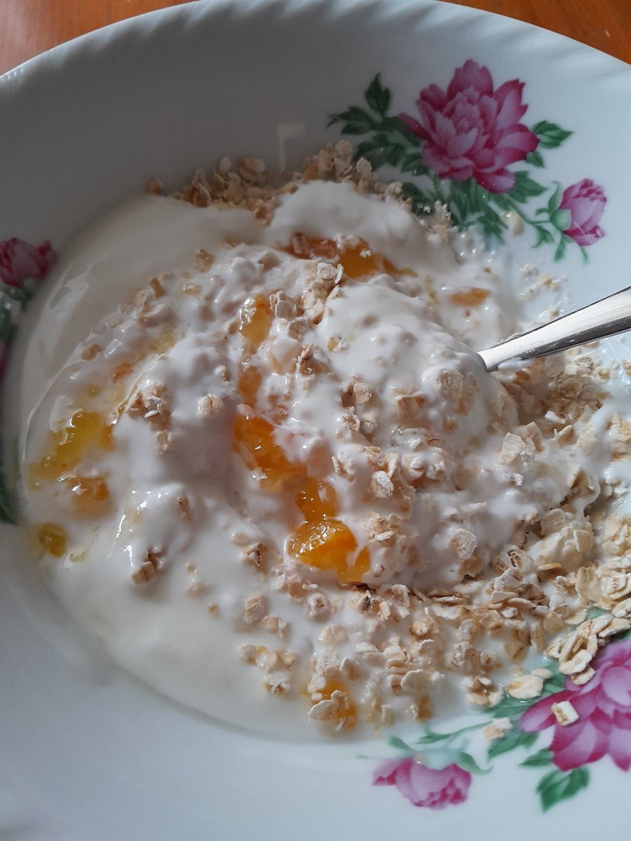 Hele, můžeme o tom vést spory, můžeme s tím nesouhlasit, ale kombo jogurt-oves. vločky-pomerančová marmeláda je prostě nej domácí snídaně. Hlavně když je tam dost tý marmošky.😊
Pokud máte pocit, že existujou lepší marmošky než pomeranč, můžem diskutovat. Ale vocamcaď-pocamcaď.😏