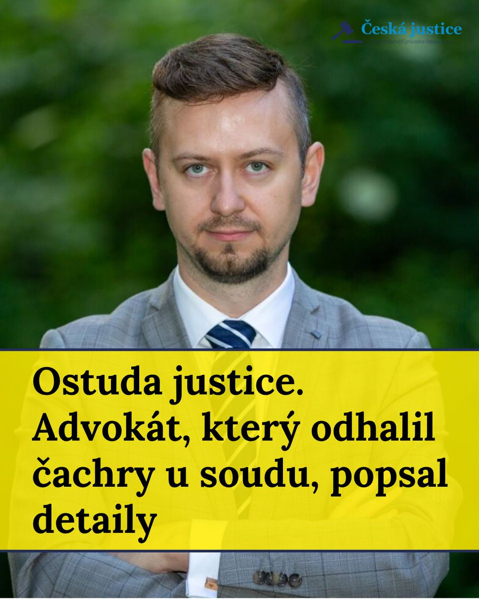 Česká justice tweet media