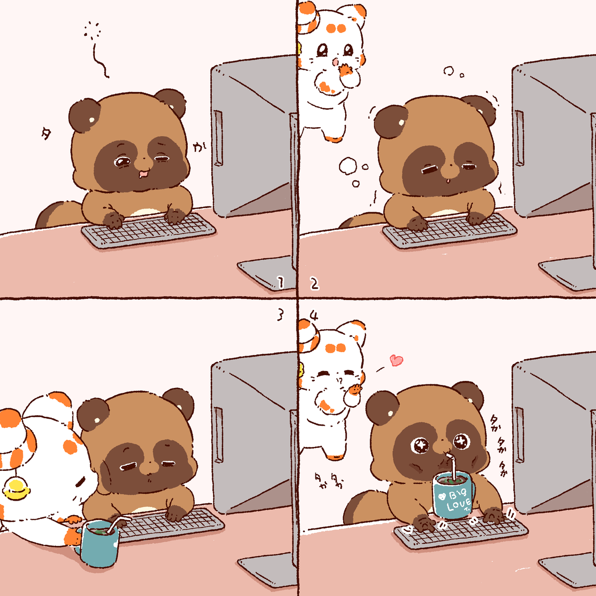 二尾の小狐　「てnこ（てんこ）」🦊🦊⛩🐶 tweet media