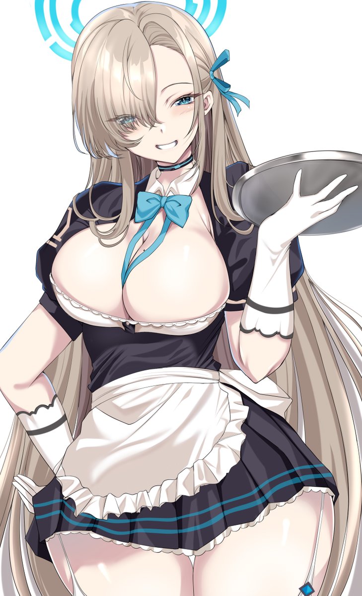 #一之瀬アスナ #ブルアカ #BlueArchive
下着が見えないバージョンです。 