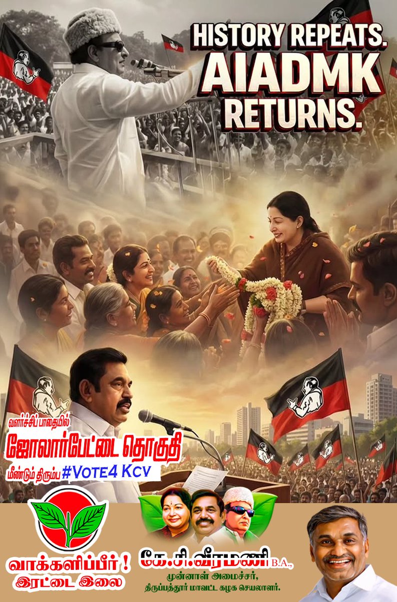 ntpwest's tweet photo. வாக்களிப்பீர் முன்னாள் அமைச்சர் அண்ணன் கே சி வீரமணி அவர்களுக்கு.
@aiadmktptn76709 
@thanikadmk2 
@Sathiya86071 
@IT_Wing_JEU 
@KCVeeramaniofl 
@EPSTamilNadu 
@KovaiSathyan 
@azhagarasu 
@ADMKofficial https://t.co/fIXhsNXbwQ