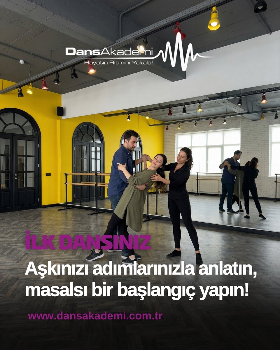 dans_akademi's tweet photo. "İlk dansımız nasıl olacak?" stresine son! 

Dans Akademi Düğün Dansı Kursu ile size özel hazırlanan büyüleyici bir koreografiyle sahneye çıkın. Romantik bir vals mi, yoksa enerjik bir salsa mı? 

https://t.co/I2Pvwmu4ix
#dugundansikursu  #ilkdans #dansakademi https://t.co/3Pr2QqkyGf