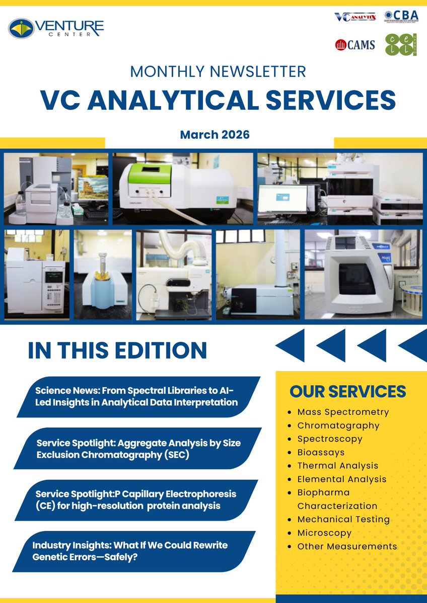 Venture Center Analytical Services tweet media