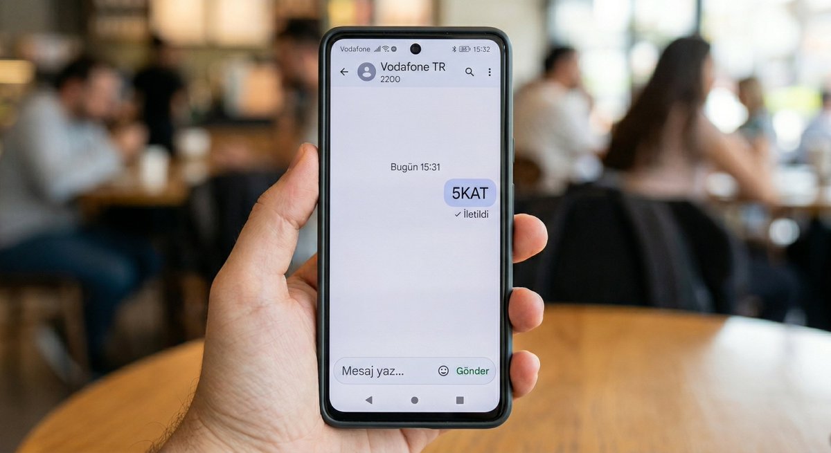 burcakcubukcu's tweet photo. Sevgili @VodafoneDestek 5KAT yazıp 2200'e SMS gönderdim. Neden bir şey olmuyor? Bir sorun mu var, kontrol edebilir misiniz? ;) (görsel temsilidir) https://t.co/m7CrdJHNEN