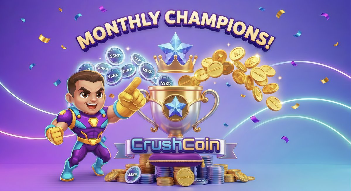 🏆 MONTH COMPLETED: REWARDS DISTRIBUTED! 

Our monthly leaderboard is officially closed, and we’ve just credited the rewards to all winners. Check your balances! 🔥

What the champions received: 
💎 Top players: $SKR native tokens are already in your wallets! 
💰 Active