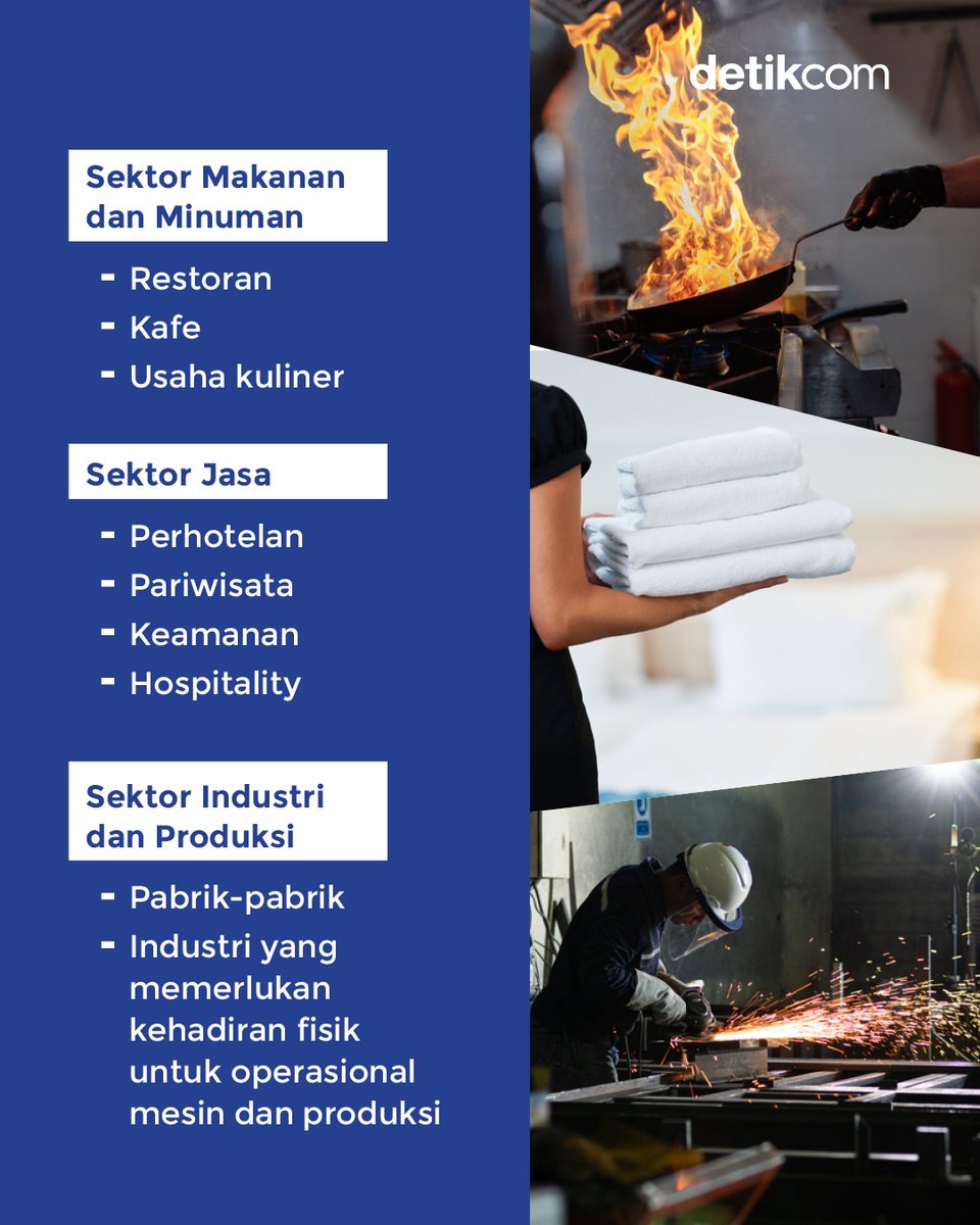 detikfinance's tweet image. WFH seminggu sekali buat hemat energi? 👀

Pemerintah lagi nge-push kantor swasta, BUMN, sampai BUMD buat cobain sistem kerja dari rumah 1 hari tiap minggu. Tapi, teknisnya balik lagi ke kebijakan masing-masing kantor ya.

#detikfinance #WFH #WFO #Sektor