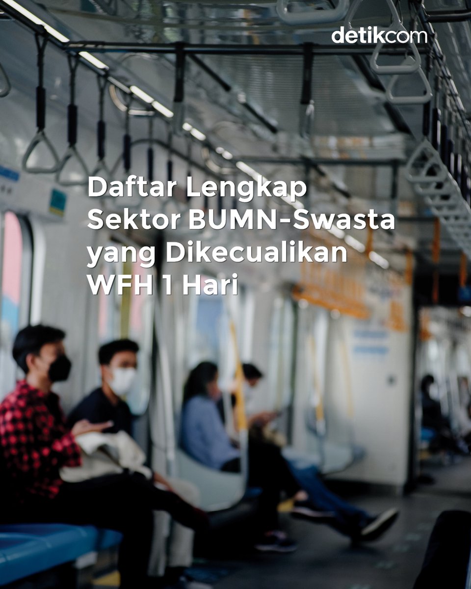 detikfinance's tweet image. WFH seminggu sekali buat hemat energi? 👀

Pemerintah lagi nge-push kantor swasta, BUMN, sampai BUMD buat cobain sistem kerja dari rumah 1 hari tiap minggu. Tapi, teknisnya balik lagi ke kebijakan masing-masing kantor ya.

#detikfinance #WFH #WFO #Sektor