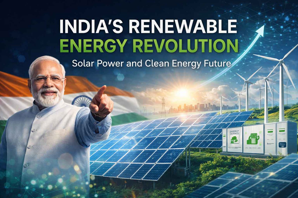 India’s renewable energy sector is growing rapidly with solar power leading the clean energy transition. India is moving toward a sustainable and energy-independent future.

Read more:
instantadvise.com/articles/india…

#RenewableEnergy #SolarEnergy #India #CleanEnergy