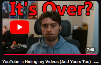 MiitsuuYT's tweet photo. If you don't already know whats going on, Youtube is blocking videos that seem "too mature" with a new restricted mode, the video I linked below explains the situation way better than I ever can.

https://t.co/dNIwk3gG4n