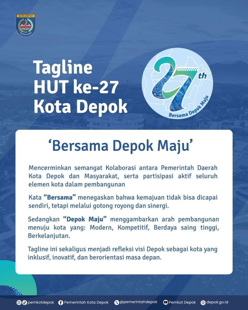 Pemerintah Kota Depok tweet media