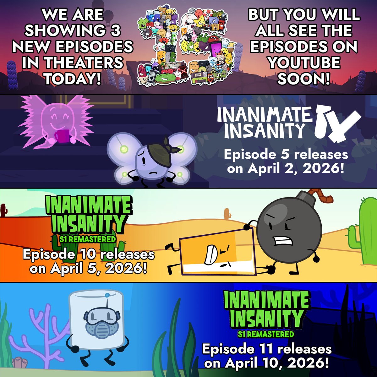 Inanimate Insanity tweet media