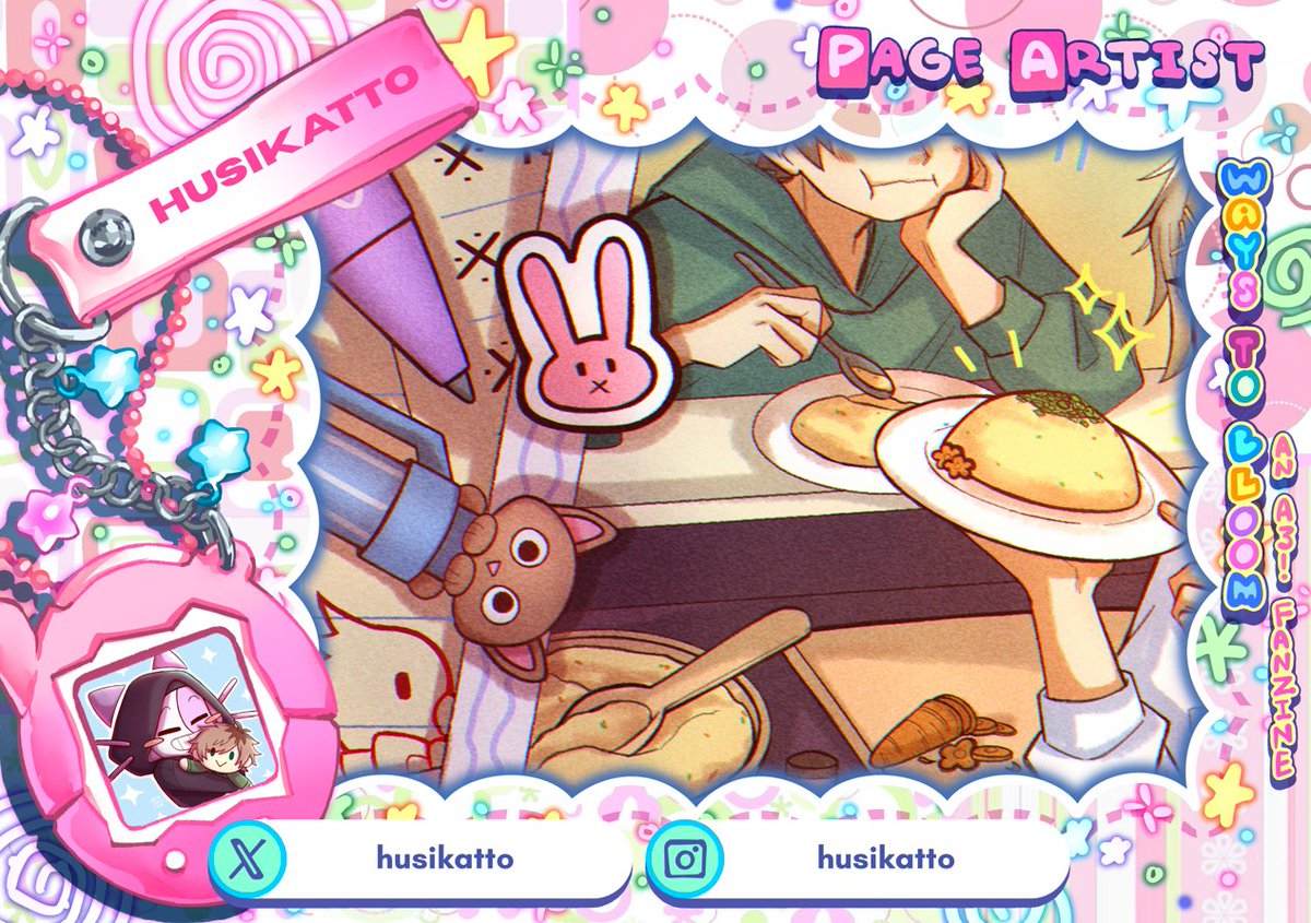 Hallo!!! I've contributed as apart of <a href="/WaystoBloomZine/">Ways to Bloom: An A3! Zine | Creation Period</a> as Page Artist!! So here's a lil preview of my work~~!!
Do check the zine out once it's released this 13 April!