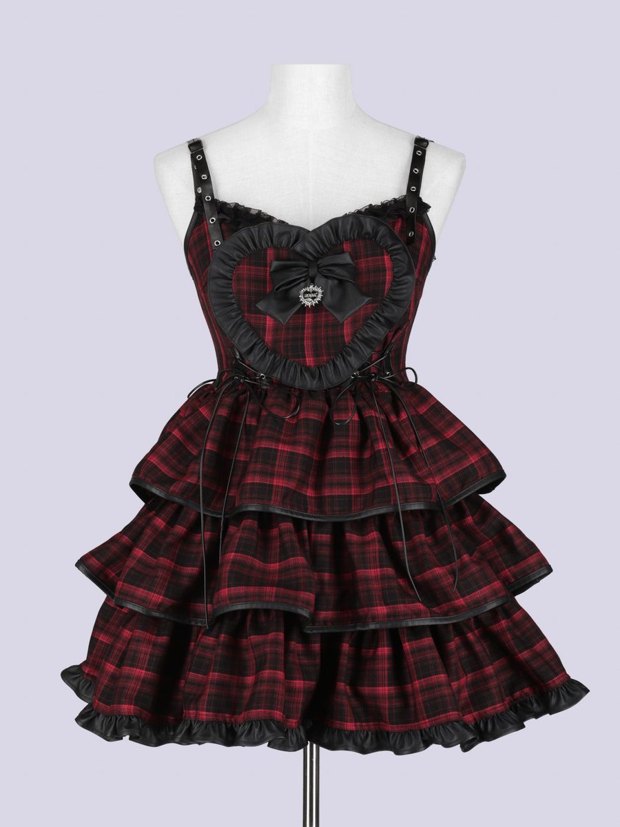 IMVAL / Frill Heart Dress[RED] IMV066-RED ￥14,300 IMVALの人気アイテム「Frill ...