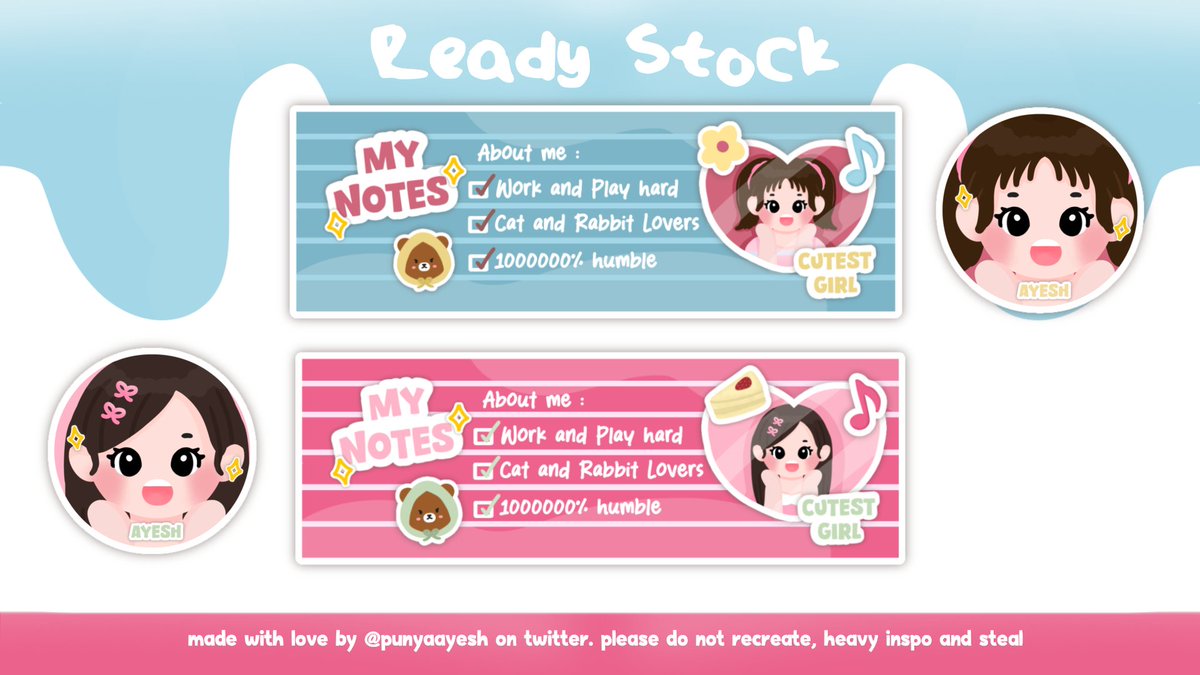 AYesh` layout chibi RS on 📌 tweet media