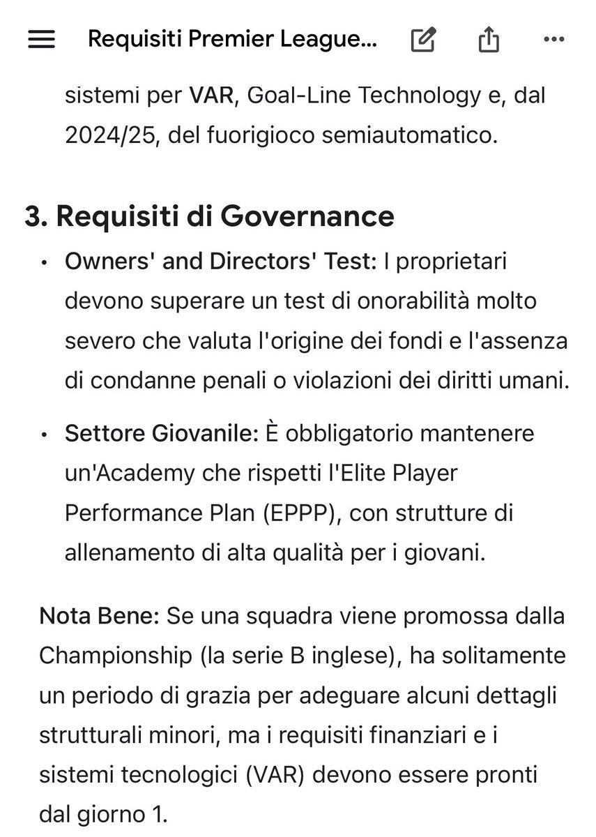 Oggi mi sono divertito : piccola ricerca sui meccanismi di protezione del calcio negli altri paesi. Qui insistiamo su personaggi che trafficano tutto, non hanno sostenibilità per migliorare e devastano vivai . Ecco i risultati di presidenze ventennali vergognose <a href="/IlarioDiGiovamb/">Ilario RadioRadio</a>