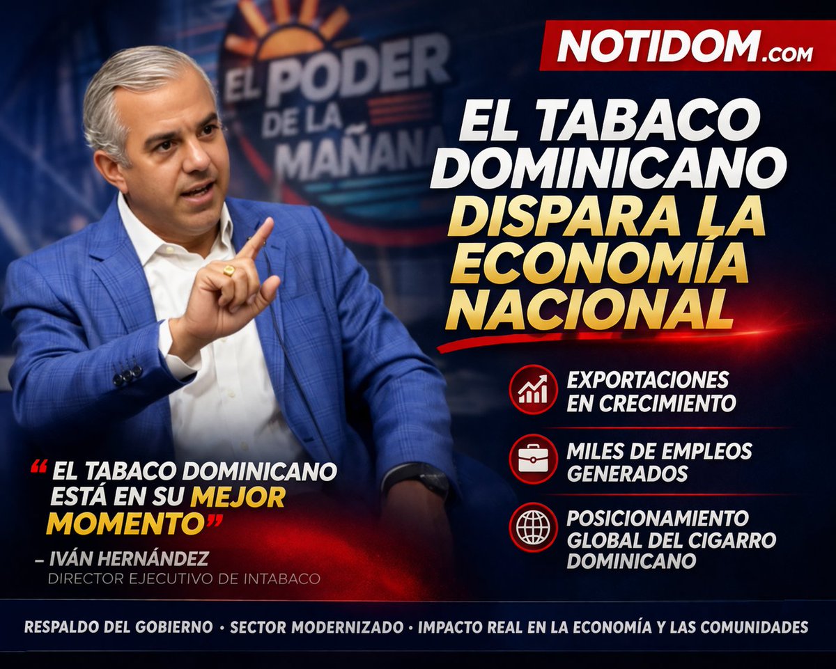 INTABACO resalta crecimiento récord del sector y el blindaje estatal a la producción nacional | notidom.com/2026/03/intaba…