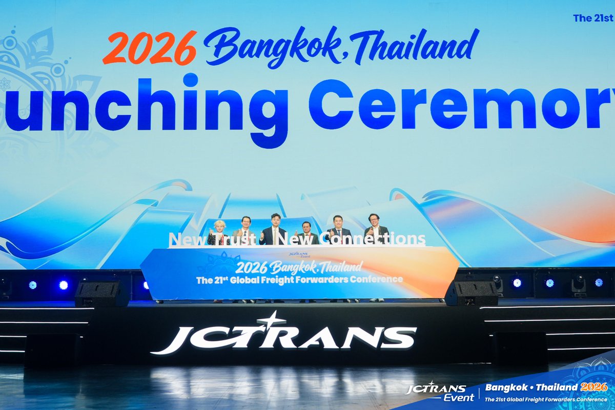 JCtransJCtrans's tweet image. It begins.

The opening ceremony of The 21st Global Freight Forwarders Conference has officially set the stage in Bangkok.

#JCtrans #GlobalLogistics #FreightForwarding #Conference #Networking #Bangkok