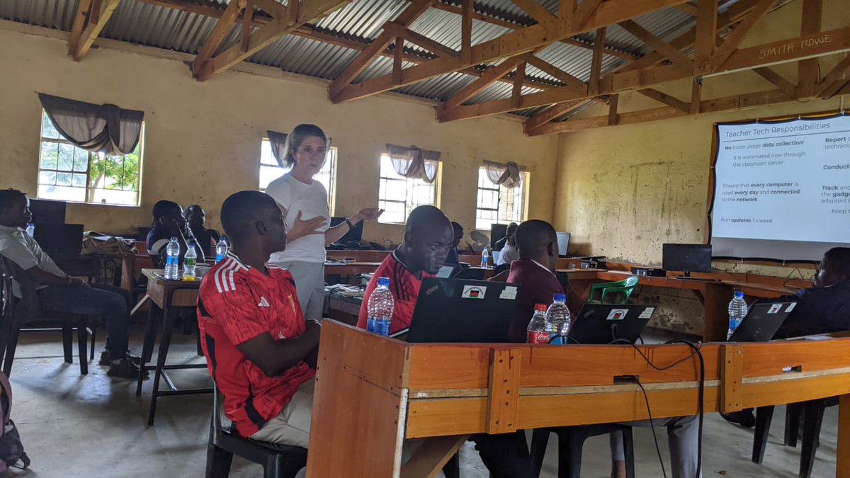TechK252452's tweet photo. We are invigorated after hosting a massive CPD at Kanjaluni CDSS! Headteachers &amp; computer teachers from all 11 schools in Northern Kasungu joined us to level up their digital toolkit. 💻🔥
What we mastered:
✅ Content: Exploring Kolibri &amp; Pezani Xulendo (offline/online-ready!) https://t.co/Zy0Jsv8FgO