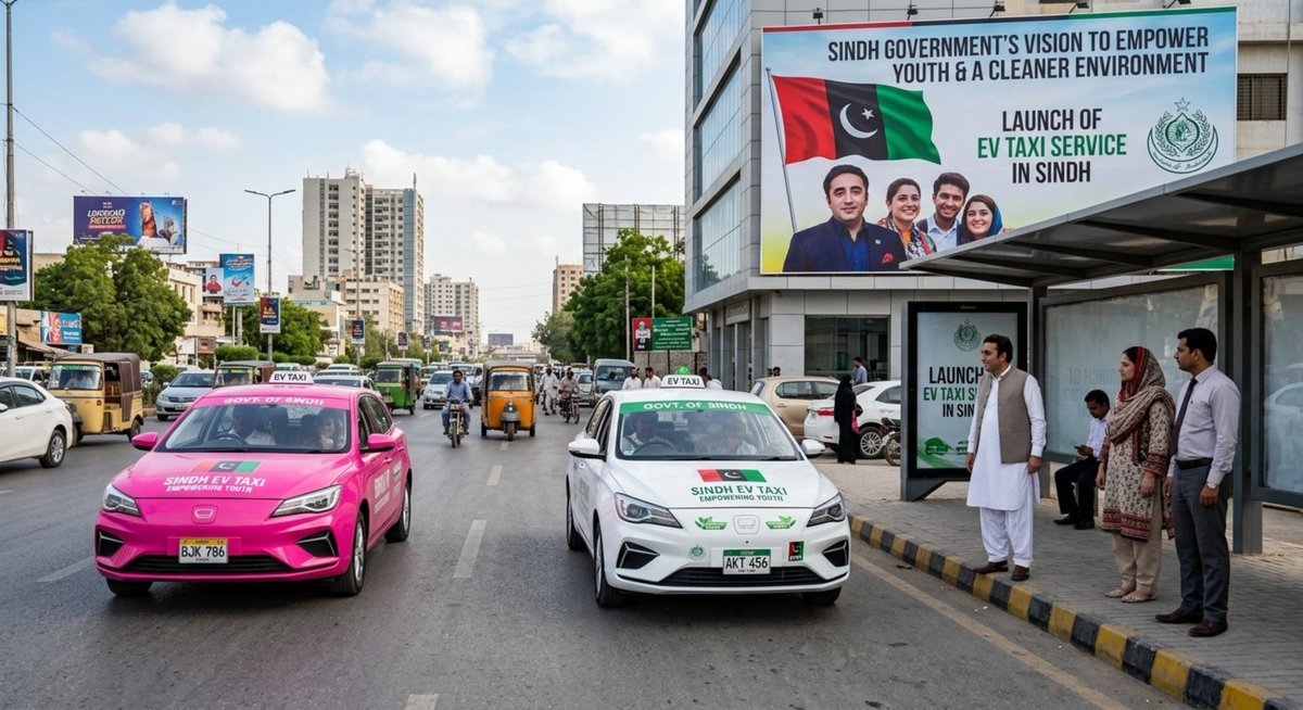 Another leading step by Sindh Government towards modern transport &amp; youth empowerment.

✅ Electric taxis for eco-friendly travel
✅ Employment opportunities for youth
✅ Affordable &amp; comfortable rides for citizens
✅ Clean energy shift for a better Karachi
✅ Initiative aligned