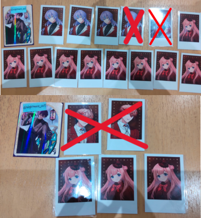 nightmare_0107's tweet photo. @3q3q_sskr 🐧初めまして、こんにちは。検索より失礼いたします。当方下の画像を所持しております。ALT＋送料にて買取していただくことは可能でしょうか？ご検討よろしくお願いいたします。Z https://t.co/PCFK9Wqp1x