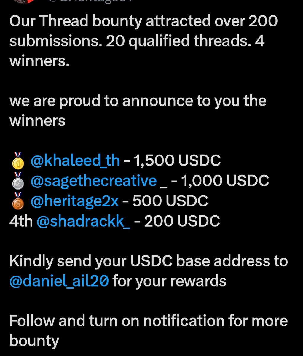 Let's go April!
Thanks top chad <a href="/GHeritage01/">ADE KOLA 👑</a>