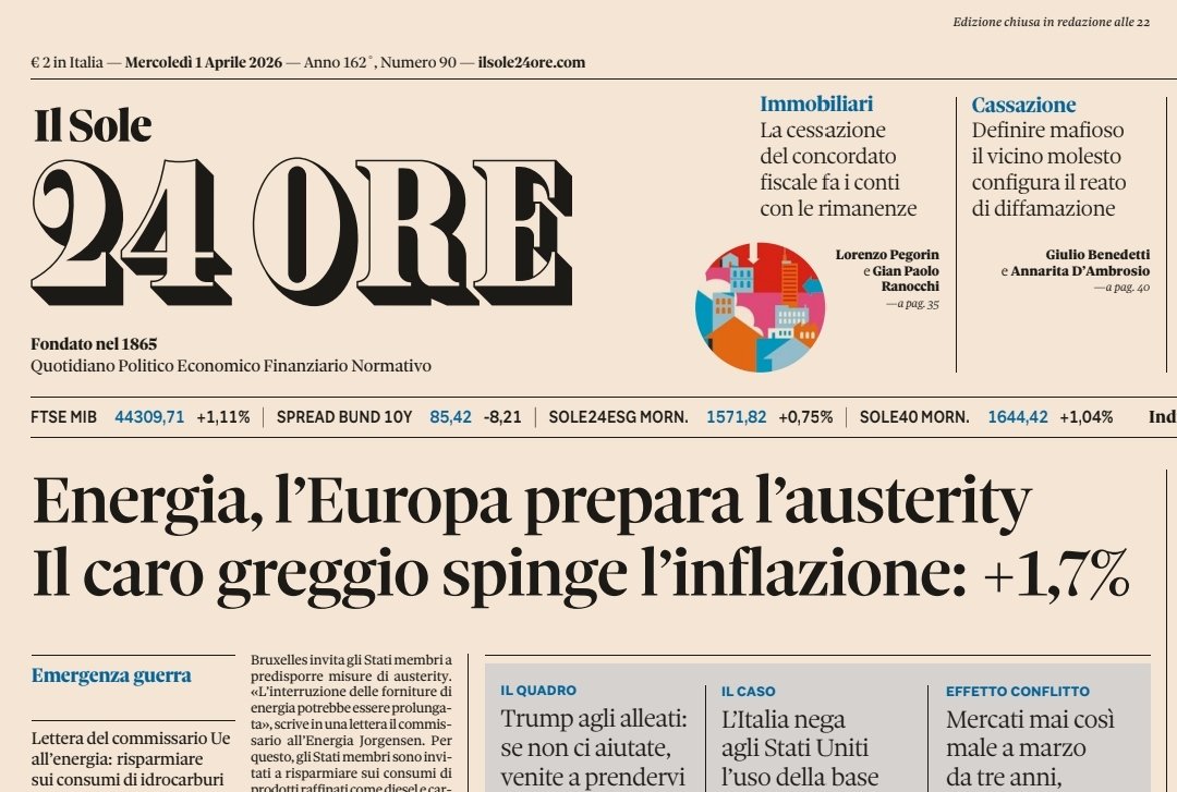 "Austerità e lockdown energetici? Non scherziamo".