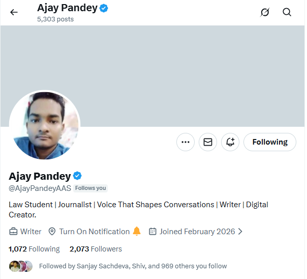 Ajay Pandey tweet media